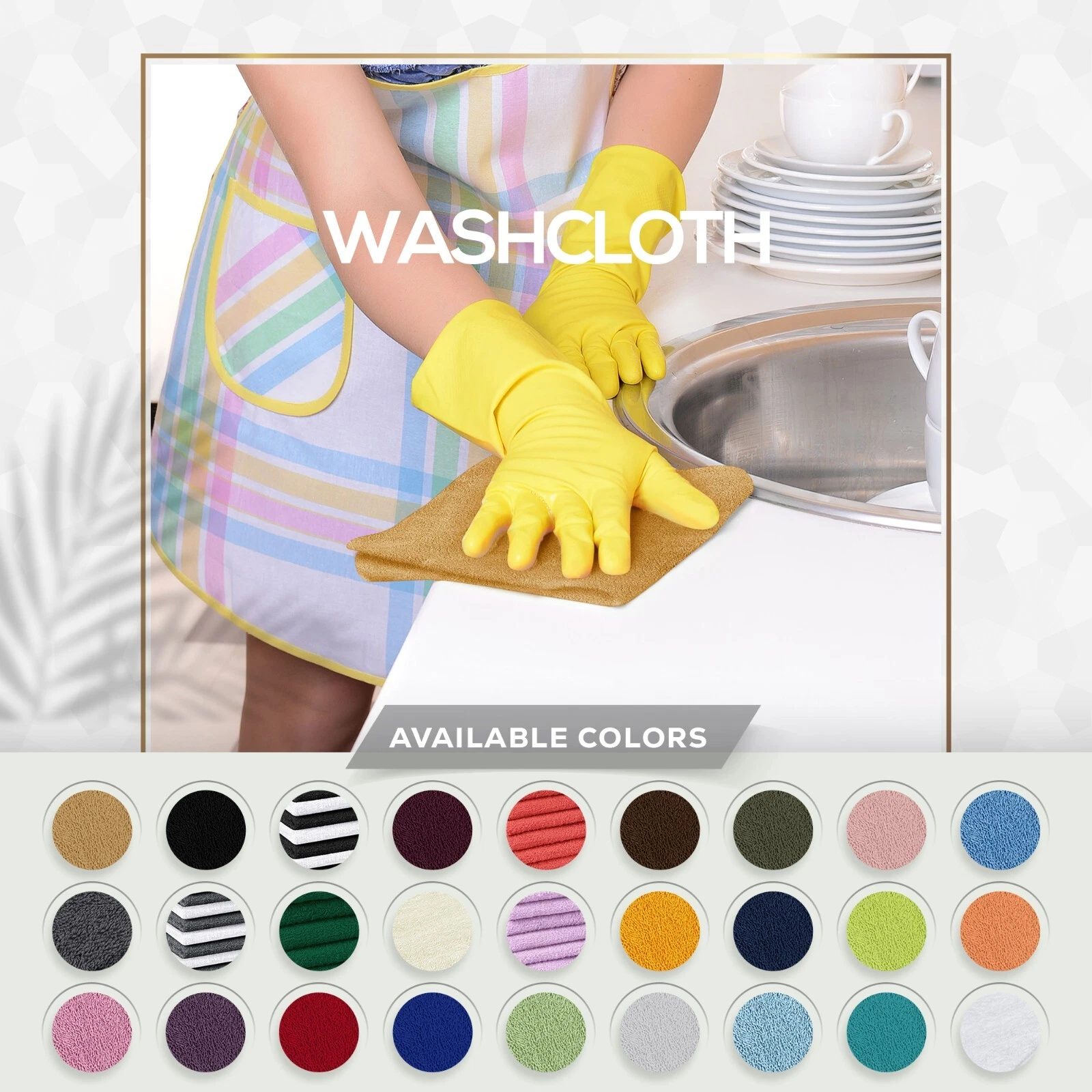 Pack of 24 Cotton Washcloths 12x12 inches for Finger and Face Utopia Towels
Opens in a new window or