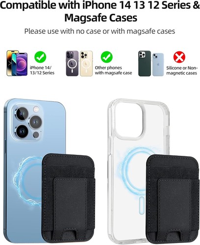 Actualizado para billetera Magsafe, billetera magnética más fuerte, para iPhone Magsafe - Imagen 7 de 7