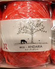 Lot of 5 Hamanaka Eco-Andaria Craft Raffia Yarn 40g/80m Each 67