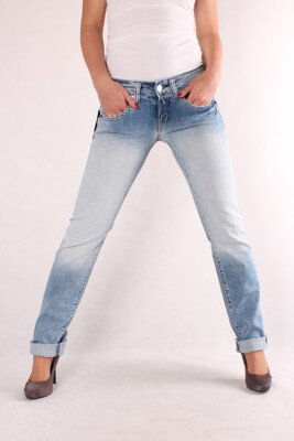 REPLAY WX661 443 743 010 Newswenfani, Damen Jeans, Hose, Denim, Blau, Trousers