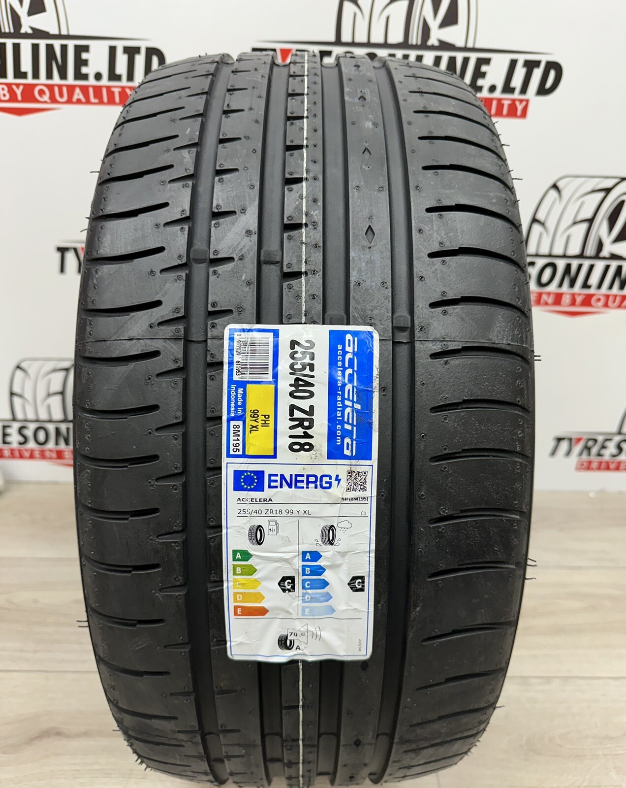 1 X 255 40 18 ACCELERA PHI-2 99Y XL 255/40ZR18 BRAND NEW TYRE 2554018