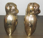 Vintage Cast Metal Shiney Brass Monkey Candlestick Candle Holder 5.25" — photo 4