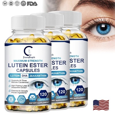 120 Capsules Lutein and Zeaxanthin Supplement Relief Eye Strain,Vision Health US