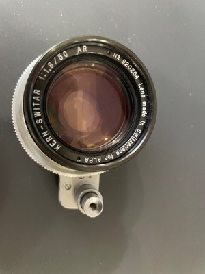 Alpa Kern Switar 50mm f1.8 AR Lens Alpa Mount w/Filter Silver  