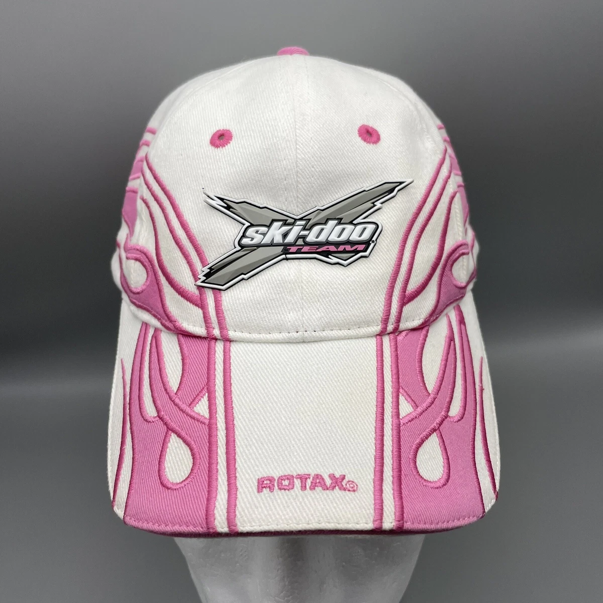 Skidoo Hat Pink Team Rotax Cap Snowmobile Snapback Baseball Racing | eBay