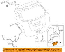 GM OEM 15-22 Trax Lift Gate Lock Hardware-Handle 42613009