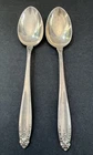 International Sterling PRELUDE Dinner Teaspoons X2. Approx 6” long. NO MONO!