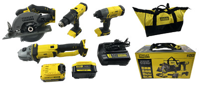 STANLEY SFMCK469M2 FATMAX 2x4Ah Akku Elektrowerkzeug Kombi Set