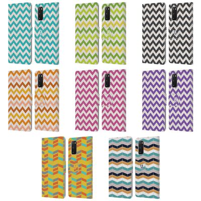 HEAD CASE DESIGNS ZIGZAG BRIEFTASCHE HÜLLE HUELLE AUS LEDER FÜR SAMSUNG HANDYS 1