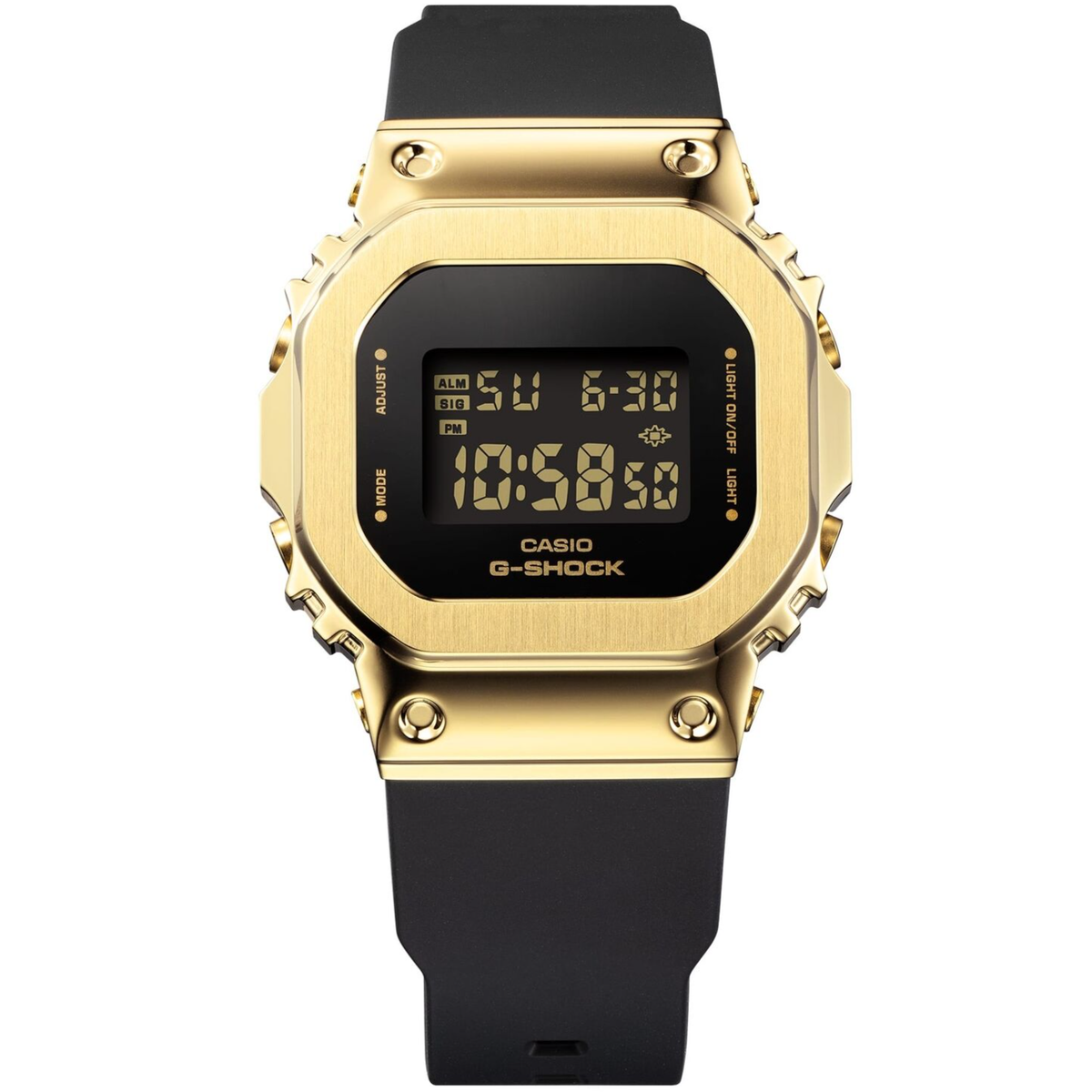 CASIO G-SHOCK GM-S5600GB-1JF Metal Covered Bezel Watch Black Gold