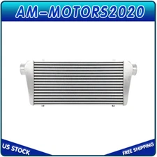 Universal Turbo Intercooler 24"x12"x3.5" silver For Camaro Mustang Supra 1000HP