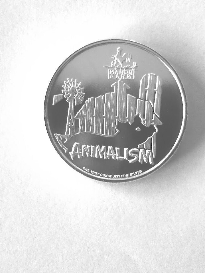 Pig Old Major Animal Farm 1 Oz 999 Silver Coin Uncirculated GEM pig-old-major-animal-farm-1-oz-999-silver-coin-uncirculated-gem