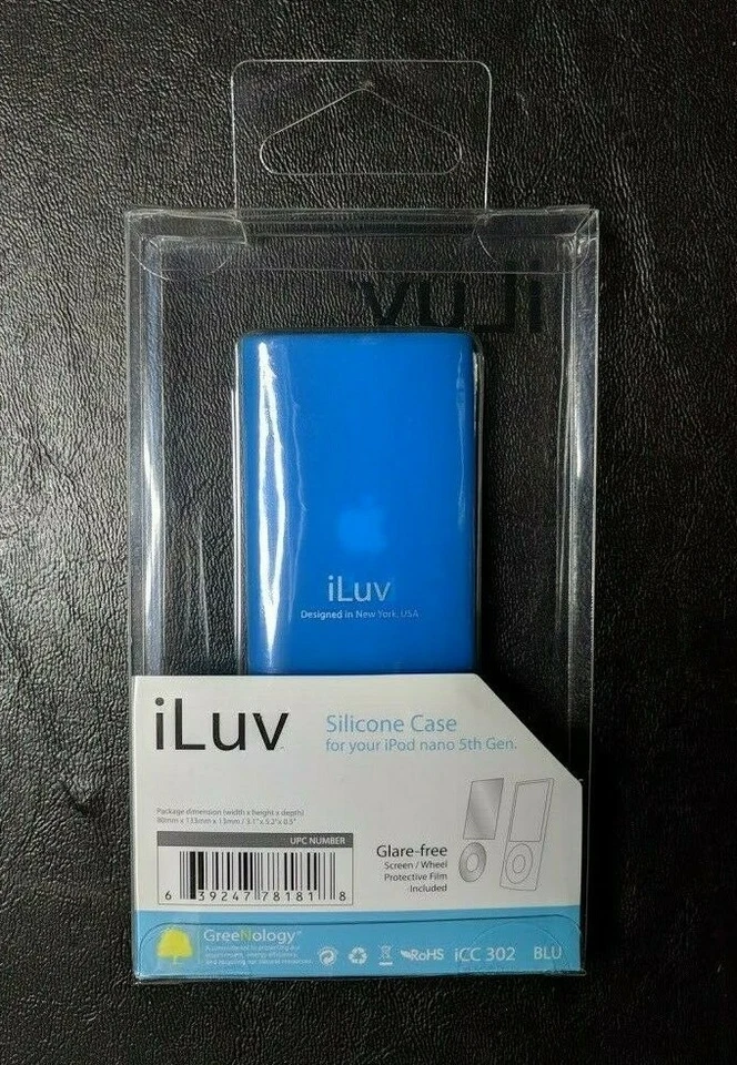 Funda blanda de silicona azul iLuv iCC302 para Apple iPod 5ta generación Nano Foto 2 de 2