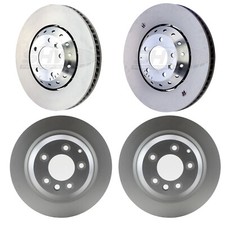 SHW Front 390mm Rear 358mm Disc Brake Rotors Kit For Porsche Cayenne 11-18