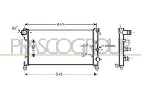 Prasco KüHler WasserküHler MotorküHler Aluminium FüR Fiat Panda
