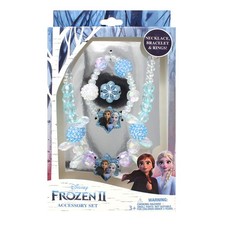Disney Frozen Girls Jewelry Set - Dress Up 3 Piece Jewelry Set with Bead Neck...