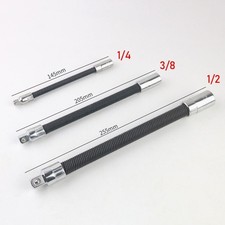 3-piece Flexible Socket Extension Bar Set 12 14 38 Shaft Drive 10 8 6 3-piece Flexible Socket Extension Bar Set 12 14 38 Shaft Drive 10 8 6
