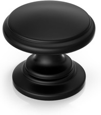25 Pack Cabinet Knobs Black Cabinet Knobs round Black Drawer Pulls Zinc Alloy Ha