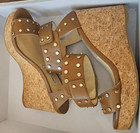 BRAND NEW Jimmy Choo "Nelly 100" Leather Wedge Sandals (Size39.5) + Original Box — photo 4