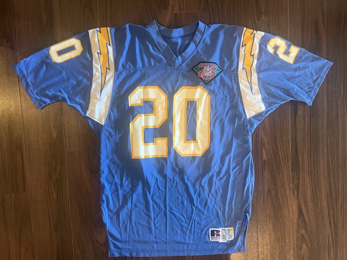 Vintage 1994 Natrone Means Baby Blue Chargers Jersey NFL 75 Size