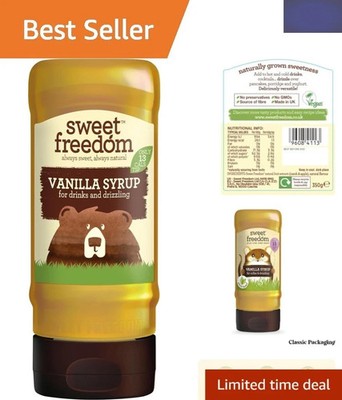 Vanillesirup 350 g - veganer Nieselregen für Kaffee und Pfannkuchen, natürlich gesüßt