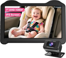 7-Inch Car Baby Camera for Seat: 1080P HD Rear Facing Camera for Backseat - 1...