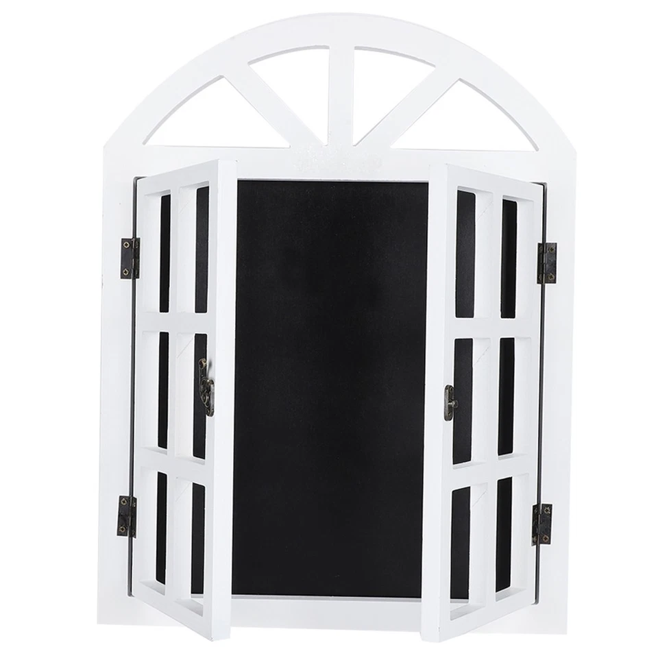 Wood Blinds Message Board Chalkboard Rustic Blank Window Wall Prompt Board - Image 3 of 4