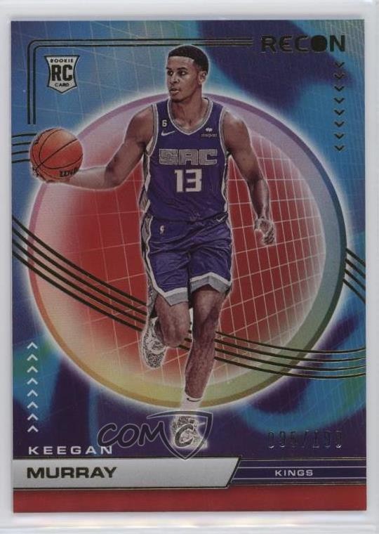 2022-23 Panini Recon Rookies Holo Red 25/199 Keegan Murray #202 v9t