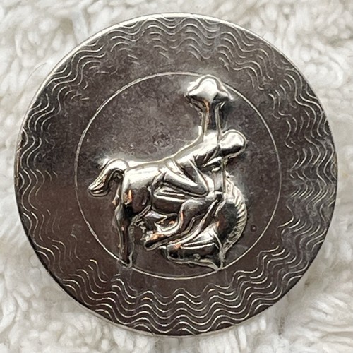 Western Concho Bandana Slide Scarf Slide Bucking Bronco Cowboy Silver Tone 1.5"