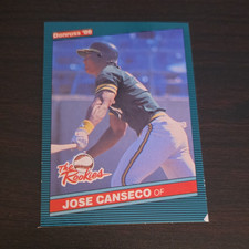 Donruss 1986 The Rookies Jose Canseco Rookie Card #22 Oakland Athletics. rookie card picture