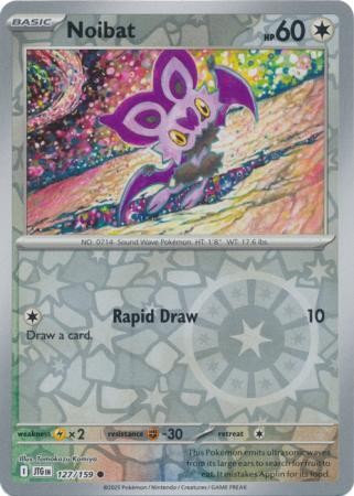NOIBAT 127/159 JOURNEY TOGETHER POKEMON (REVERSE HOLO, NM)