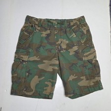 Polo Ralph Lauren Boys 16 Camo Cargo Shorts Gorpcore Rugged Streetwear Pull On