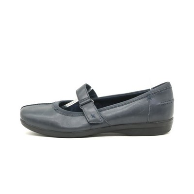 Clarks Damen Ballerinas EU 40 Mary Jane Komfort Blau Echtleder Atmungsaktiv