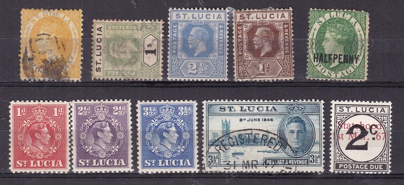 ST LUCIA  ^^^x10  HR  & used   CLASSICS & others     @x  dco4375stlu