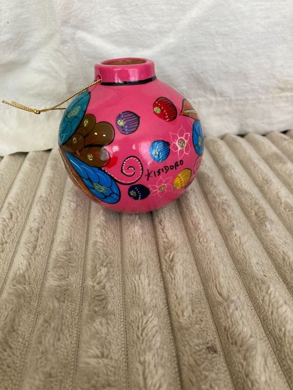 TALAVERA MEXICAN FOLK ART HAND PAINTED ORNAMENT