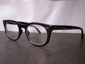 Vintage Bausch and Lomb US Military Army Standard Issue Black Eyeglasses USA