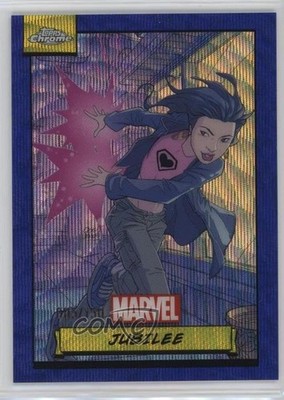 2024 Topps Chrome Marvel Blue Wave Refractor 5/150 Jubilee #46 1co7