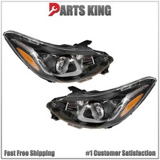 For 2019 2022 Chevy Spark Front Halogen Headlight Assembly Driver Passenger Set