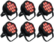 6 Rockville WET PAR PRO Indoor/Outdoor Par Wash Up Lights For Restaurant Stage