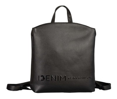 TOM TAILOR Zephyra Backpack M Rucksack Freizeitrucksack Rucksack Black schwarz