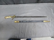 WWI ERA GERMAN HIRSCHFANGER HUNTING SWORD W/ SCABBARD