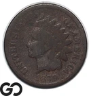1870 Indian Head Cent Penny, Pick Axe Variety, Scarce Find