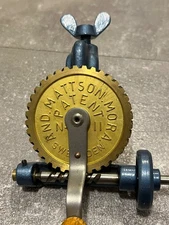 Antique Bobbin Winder And.Mattson Mora sweden swedish sewing machine tool