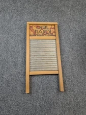 Dubl Handi Columbus Washboard Co Metal Wood Small Laundry Washboard Rustic Decor