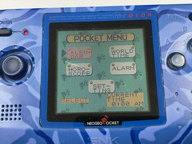Neo Geo Pocket Color Console Camouflage Blue SNK Tested