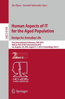 Human Aspects of IT for the Aged Population. Design for Everyday Life Buch xxiii