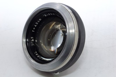 Aires S Coral 4.5cm f1.5 fast Lens. Aires-V Rangefinder. Rare