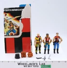 Sgt. Slaughter's Renegades 3 Pack W/File Cards COMPLETE G.I. Joe 1997 Hasbro