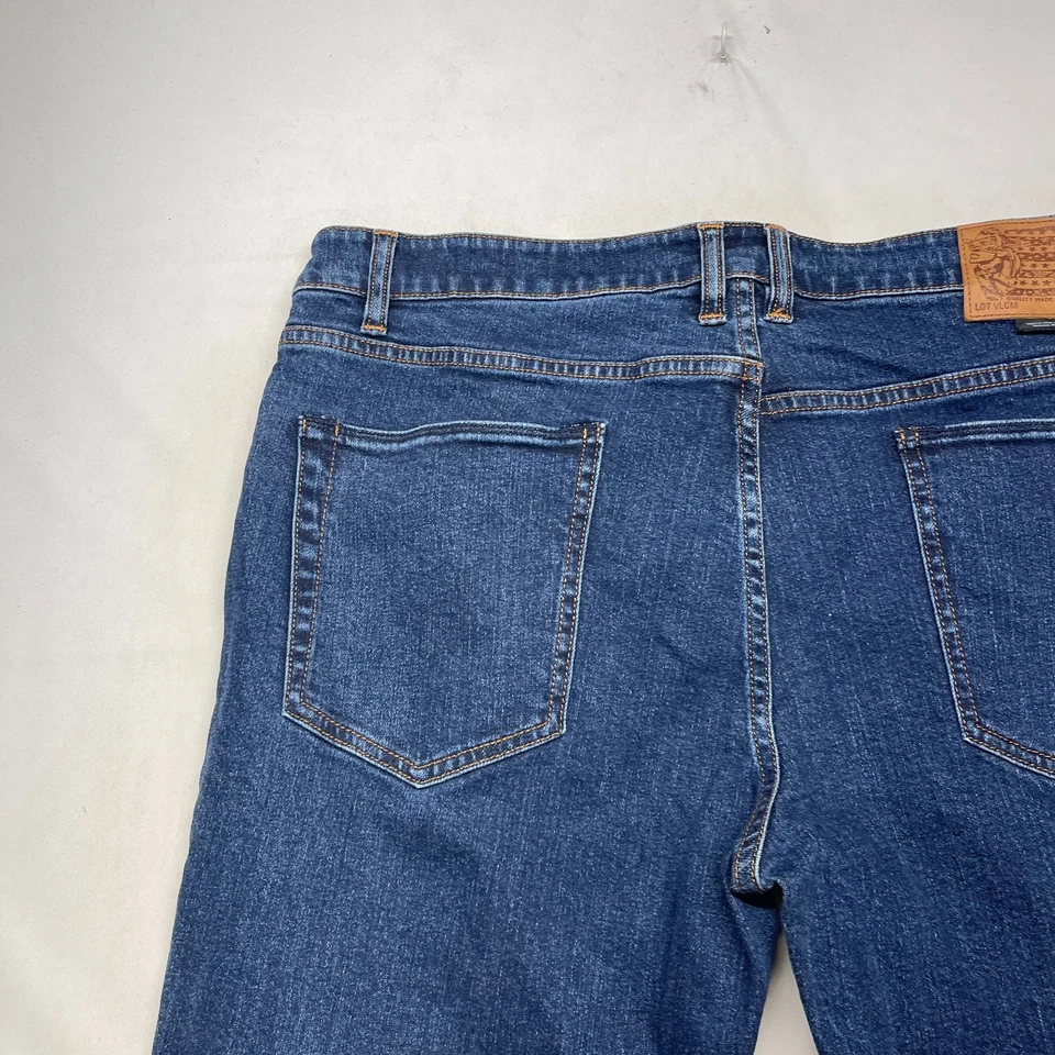Volcom Jeans Mens 38x30 Blue Denim Cotton Skinny Leg Classic 5-Pockets Zip Fly - Image 4 of 4