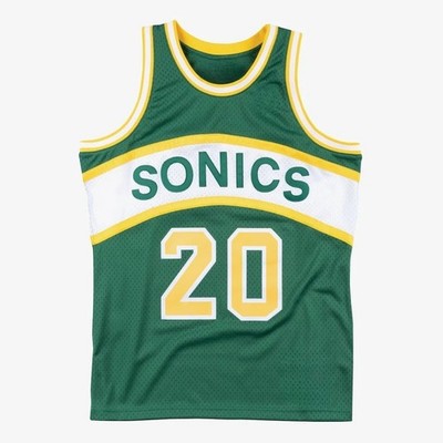 Vintage MEN 1985-86 Stitched Jersey Retro Green/Blue - Free Shipping